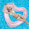 Transparent Heart-shaped Inflatable Ring, Ultra-resistant for Exceptional Durability, Portable and Ideal for Travel and