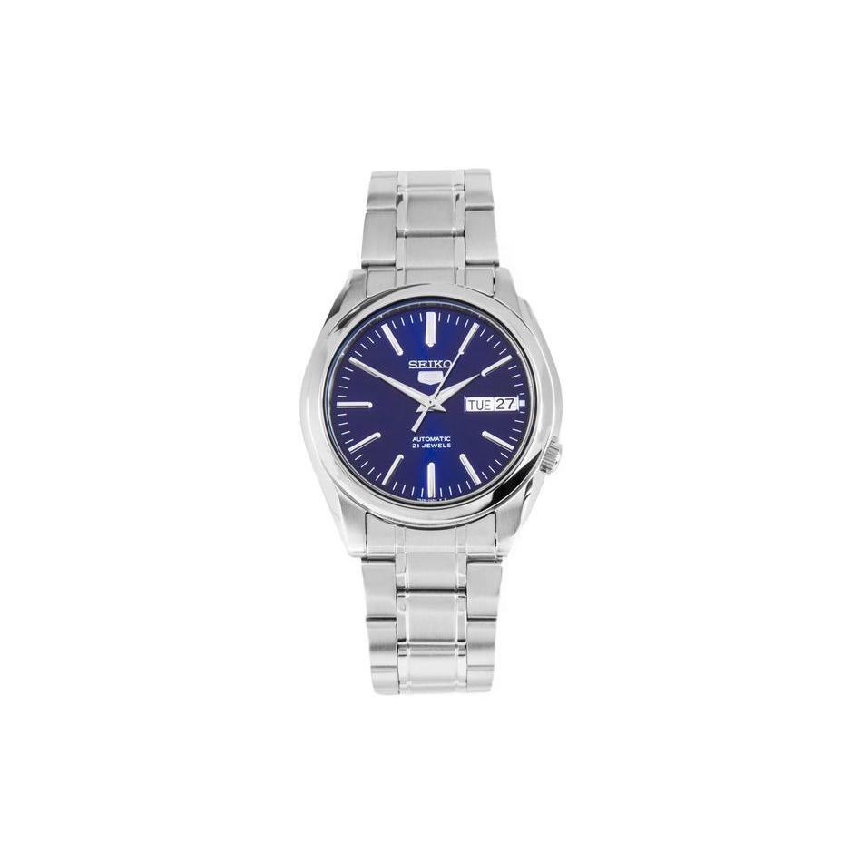 

SEIKO 5 Automatic Mechanical Movement Stainless Steel Strap Watch Men s Watches Blue Dial SNKL43K1 Blue Dial