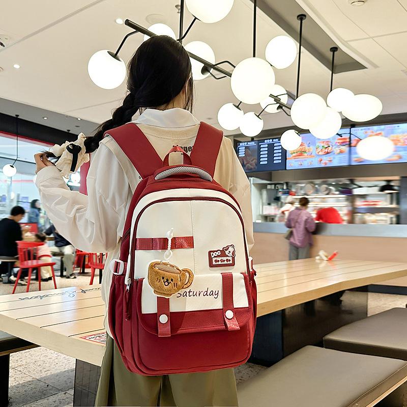 Leisure Travel Backpack Backpack Travel New Korean Style Fashionable Large Capacity Junior High School and High School Students' School Bag