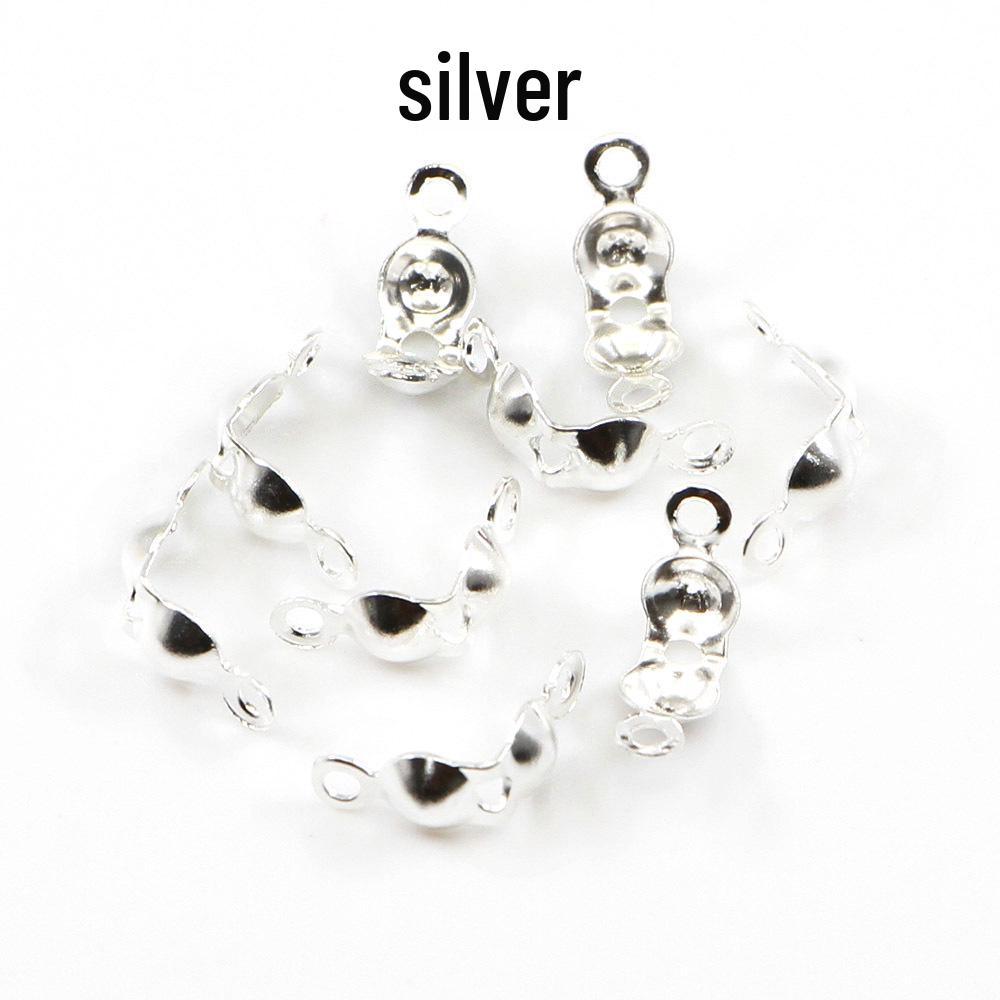 Dwugłowy Klips Dodatków Biżuteryjnych z Podwójną Klamrą - Dwustronny, Osłona Guzika z Podwójnym Otworem