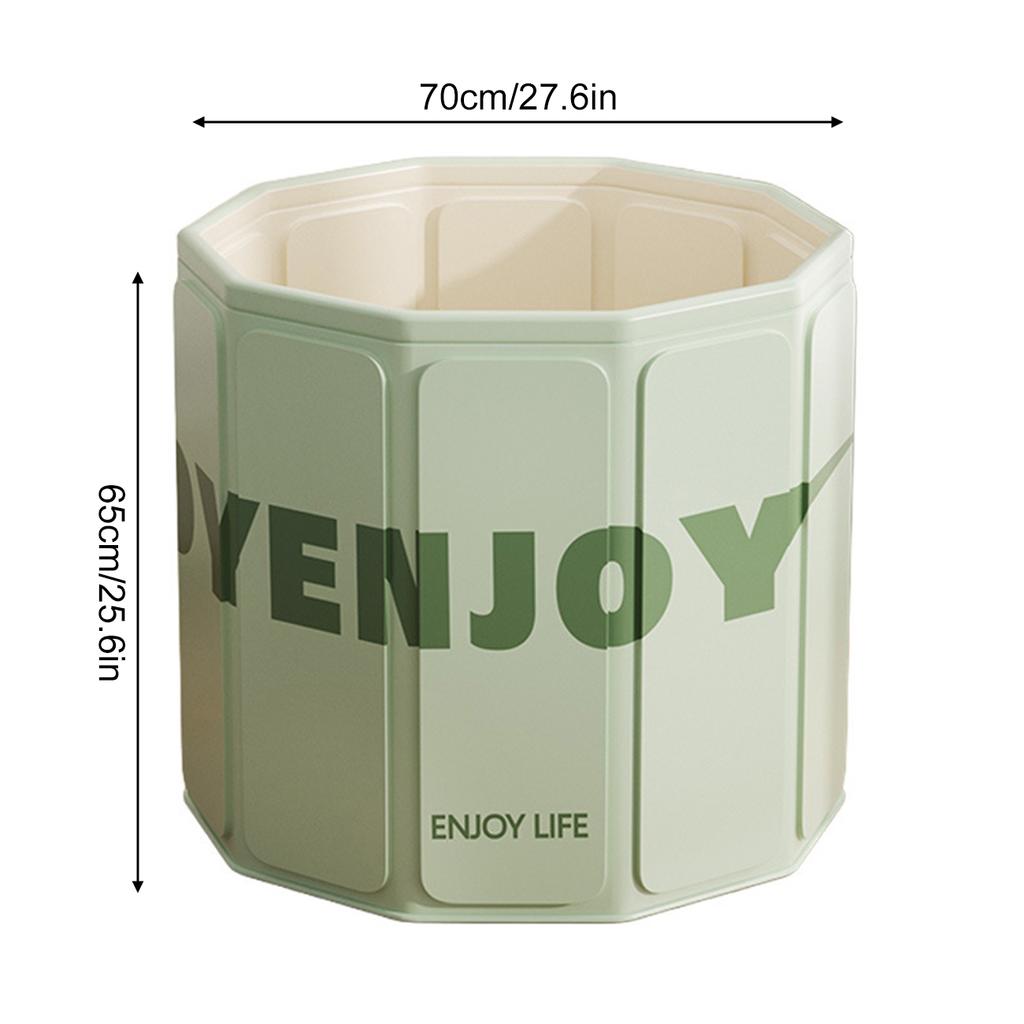 1PC Portable Foldable Bathtub for Adults, Large Deep Soaking Tub, Space-Saving Collapsible Bath Bucket for Indoor Outdoor Use