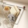 Triangle Shape Sink Drain Rack Stainless Steel Dish Cloth Holder New Sponge Holder  Kitchen Sink