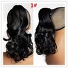 Synthetic Wavy Claw Clip In Hair Extension Pony Tail Heat Resistant Natural Wave False Hairpiece