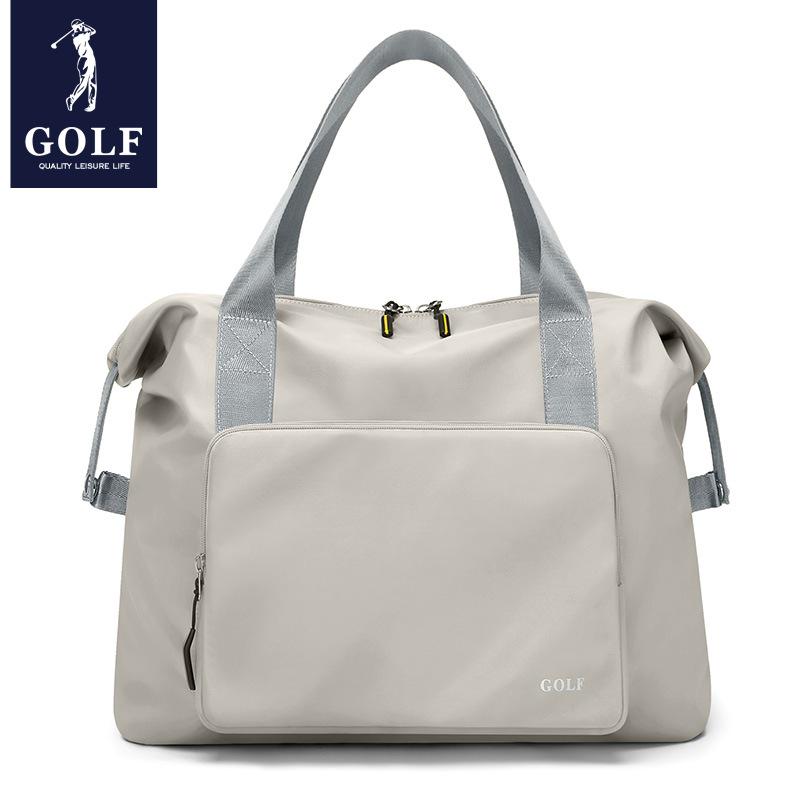 Men's Large Capacity Golf Travel Bag - Foldable Sports Fitness Bag with Dry/Wet Separation