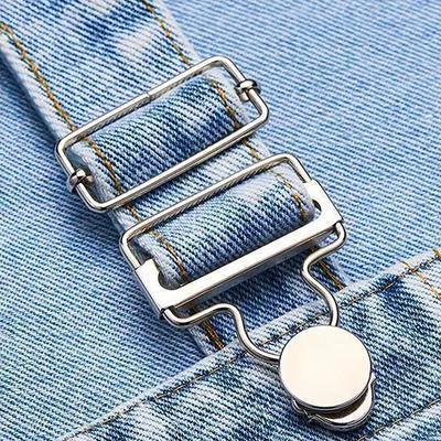 Hebillas de sujeción con clip para peto y botones para vaqueros, juego para chaquetas de mezclilla, bricolaje para el hogar, ropa, suministros de costura