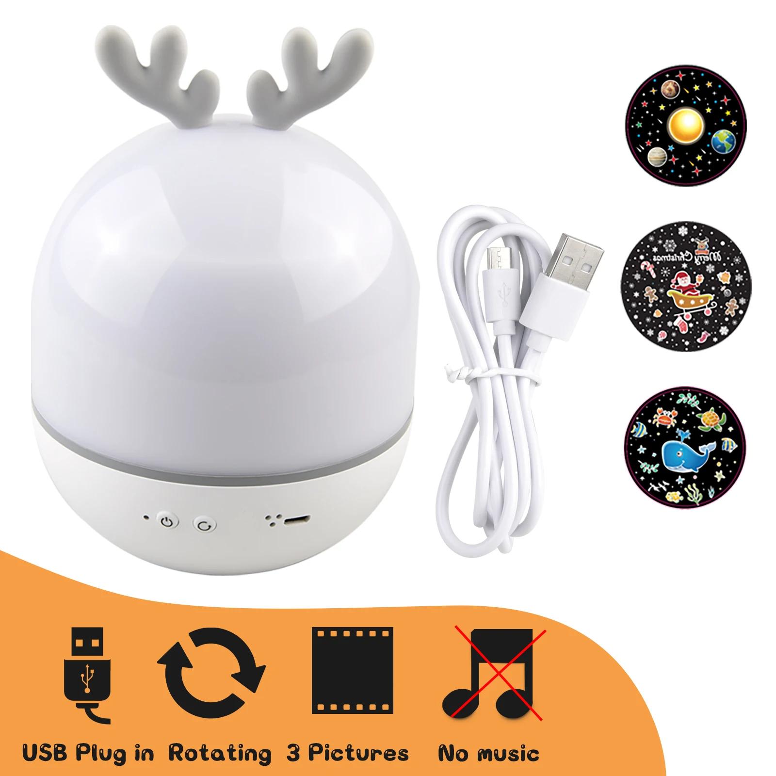 

Reindeer LED Night Light Touch Squishy Bedside Night Lamp Rechargeable Cute Animal Children Night Lights Kids Christmas Gift