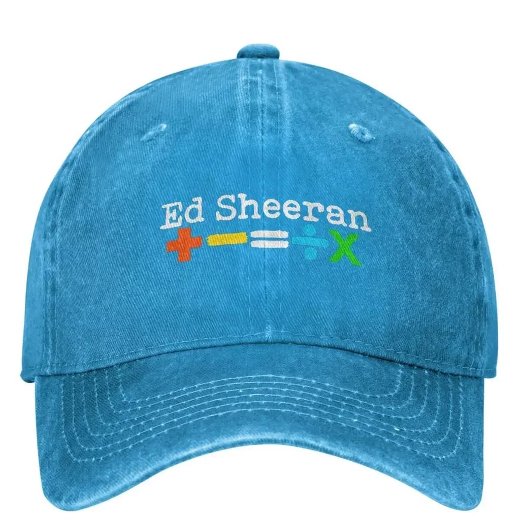 Ed Sheeran Tour 2024 Gewaschene Baseballkappe Lässig Trucker Papa Hut Sommer Damen Herren Outdoor Fitnessstudio Sonnenschutz Baseballkappen