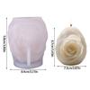 Rose Flower Shape Silicone Molds for Epoxy Resin Handmade Candle Home Decoration Easy Demolding Silicone Soap Mould