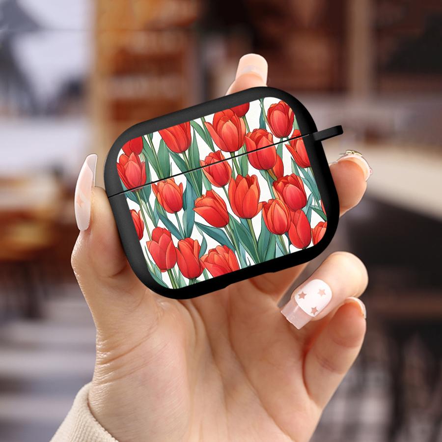 Case For Airpods 4 2 Pro2 Pro3 1 Pro 3 Earphone Cases Cover Sunflower Tulip