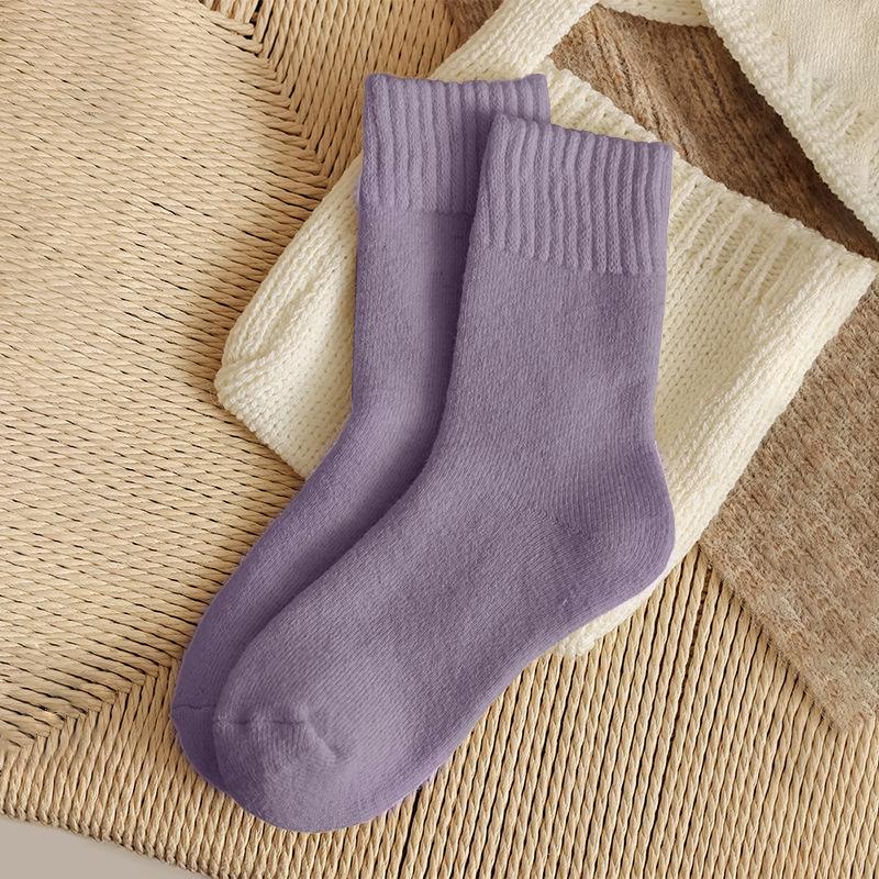 Chaussettes d'hiver chaudes épaissies pour femme - Polyvalentes, Anti-froid, Indispensables Automne/Hiver