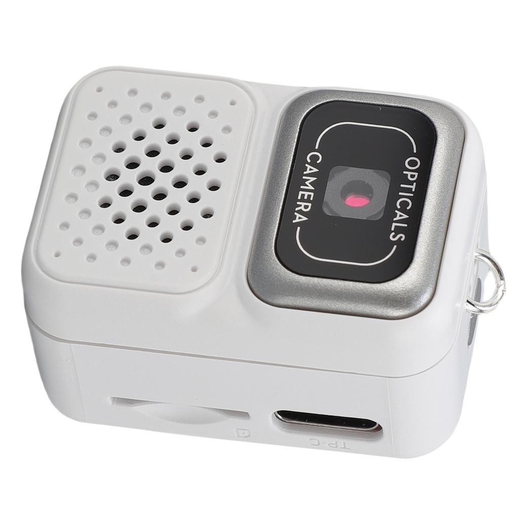 Keychain Camera 0.96 Inch Display 150 Mins Battery Life Keychain Photo Video Camera with Filters for Cycling