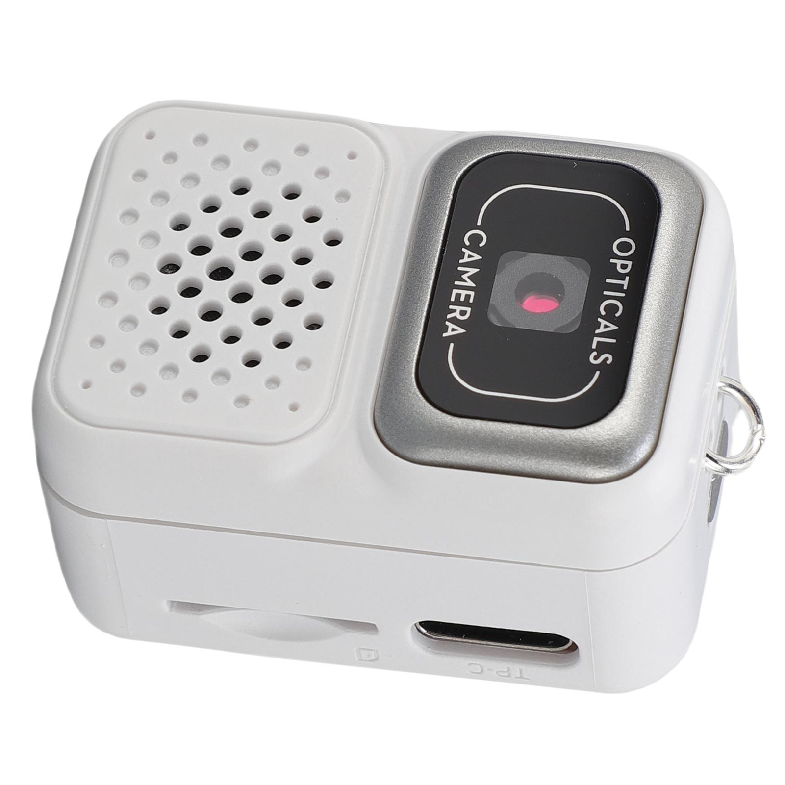 

Keychain Camera 0.96 Inch Display 150 Mins Battery Life Keychain Photo Video Camera with Filters for Cycling білий