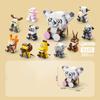 Funny Joy Insect Animals Figures Set Mini Building Blocks Toy Assembly 3D Constructor Micro Bricks For Kids Boys Present Plaything