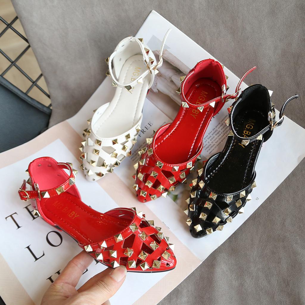 

(Отличный дом)Сандалии принцессы с острым носком для маленьких девочек и маленьких девочек