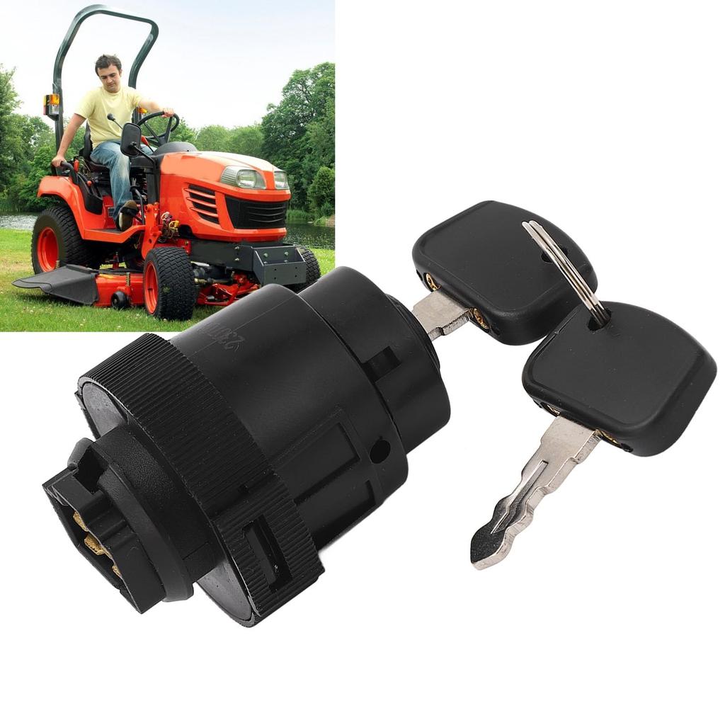 Ignition Lawnmower Tractor Starter Ignition Compatible with Kubota Tractors BX1850D BX1860 Two-key Switch, Switch, BX1870, ZD331RP.