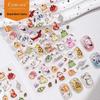 Kawaii Cartoon Embossed Giraffe & Cat Nail Art Stickers