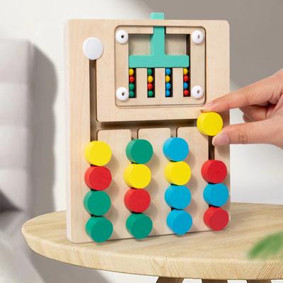 Montessori Drevené Puzzle na Priraďovanie Farieb Predškolské Vzdelávacie Hračky Priraďovacie Hlavolamy Logická Hra pre deti 3 4 5 6 7 rokov