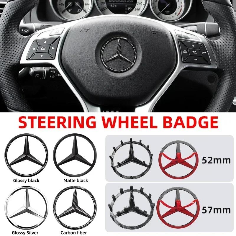 GLC 1ks 52mm 57mm Znak na volant auta Samolepka s emblémem Auto Styling Pro Mercedes Benz AMG Třída A B C E S GLC GLK GLE GLA