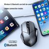 Inphic F1S Three-Mode Rechargeable Silent Wireless Bluetooth Mouse for Office & Gaming