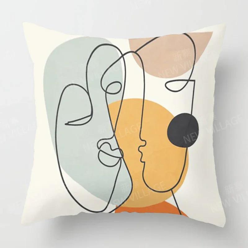 Nordic Fall Home Decor Autumn  Throw Pillow Cover Sofa Cushion Cover  Modern