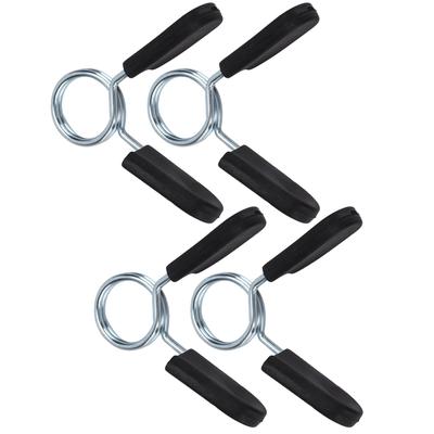 4Pcs Barbell Clamp Spring Collar Clip Gym Weight Dumbbell Spring Lock Standard Lifting Kit