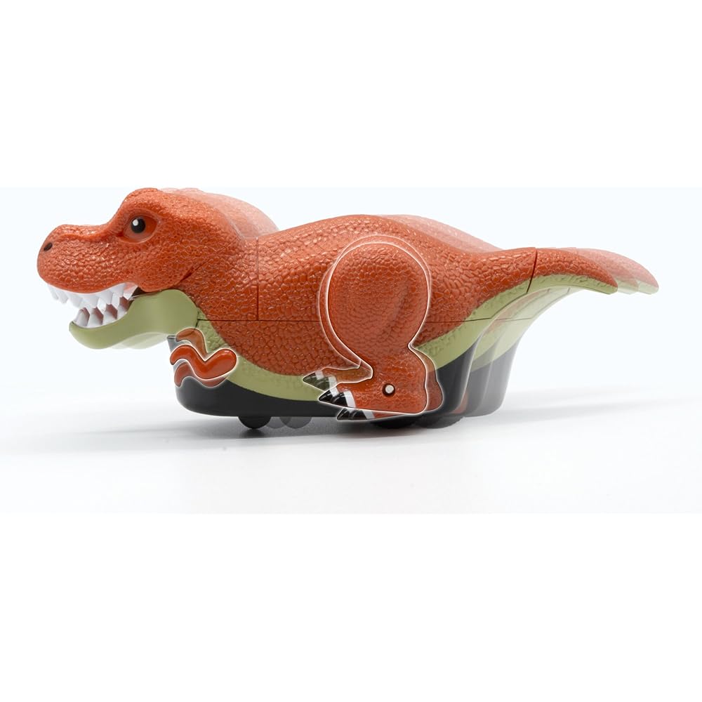 Masudaya Corporation Panel World Running T-Rex Train Toy Track Set Battery Operated for Ages 3 and Up