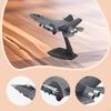1:100 J35 Aircraft Fighter Model Stimulated Airplane with Display Base for Bookshelf