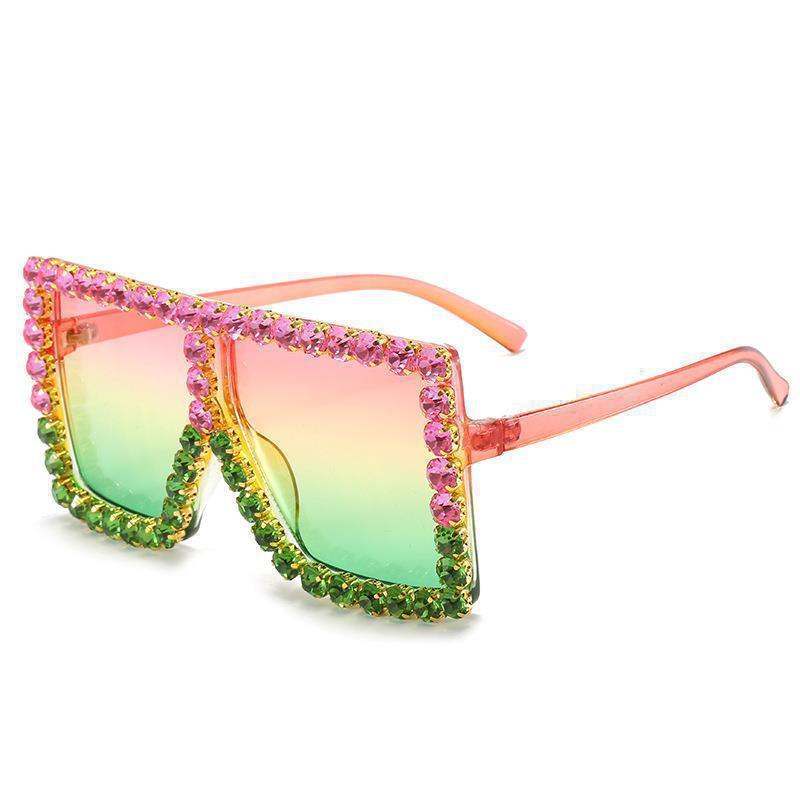 Fashion Oversized Sunglasses With Uv400 Protection For Summer Outdoor Wear