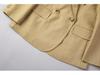 Women's Double-Breasted Slim-Fit Blazer - Formal High-End Jacket for Spring and Autumn