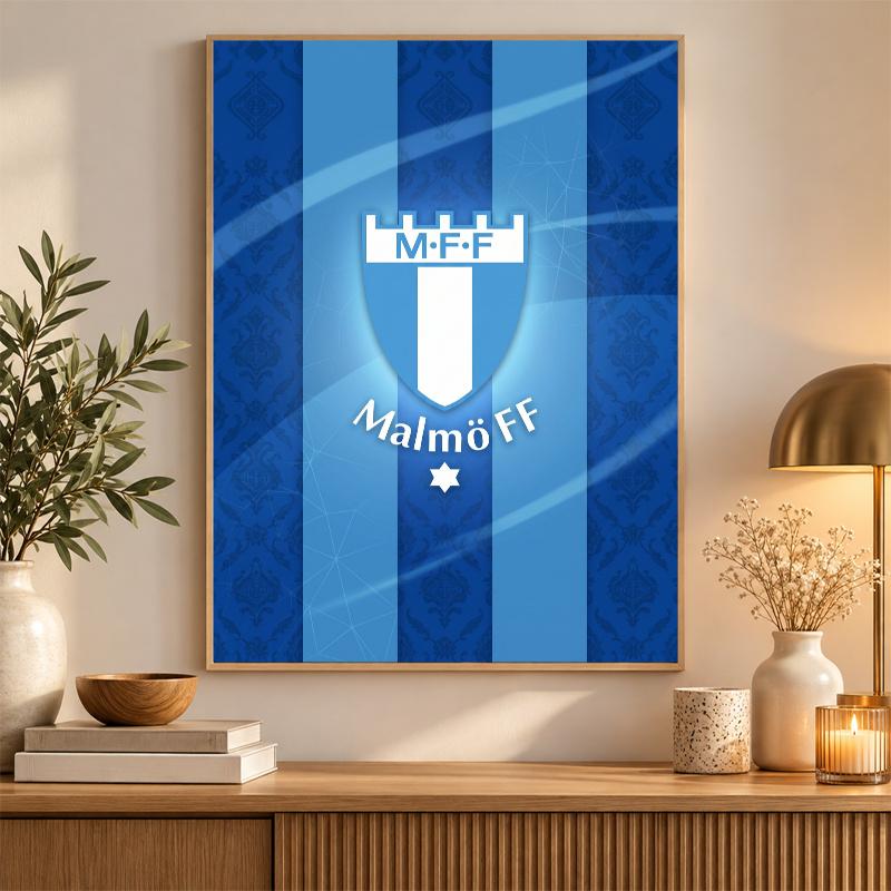 Malmö FF Diamond Painting Kit 5D Full Drill DIY Diamond Mosaic Wall Art Home Decor