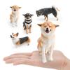 Pvc Realistic Dog Model Toy For Children Educational Decor Sitting Corgi And Shiba Inu Figures