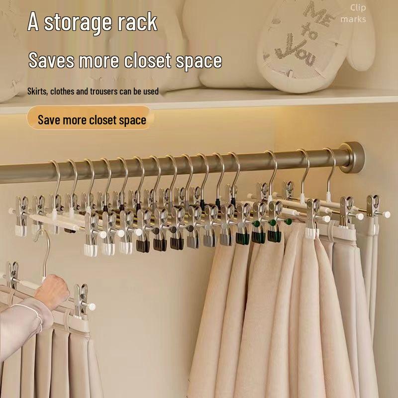 Thickened Non-Slip Trouser Clips: Non-Marking Skirt & Pants Hangers
