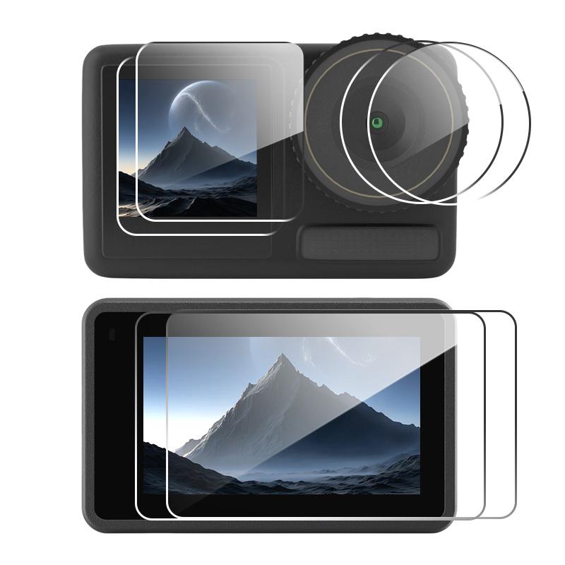 

6in1 HD Screen Protector for DJI Osmo Action 5 Pro Action 4 3 Ultra-Clear Tempered Glass Camera Lens Protective Film Accessories For DJI Action 5Pro