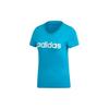 T Shirts Women's Blue Crew Neck Moderate Straight Fit DU0630