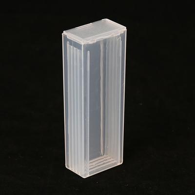 Suporte para lâminas de microscópio de plástico ABS portátil para laboratório Caixa de armazenamento Caixa dispensadora Caixa de embalagem de lâminas de microscópio de plástico