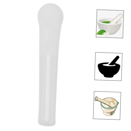 COLLBATH Ceramic Grinding Rod, Multi-Function Masher, Garlic Masher, and Pestle, Perfect for Making Baby Food and Sauces