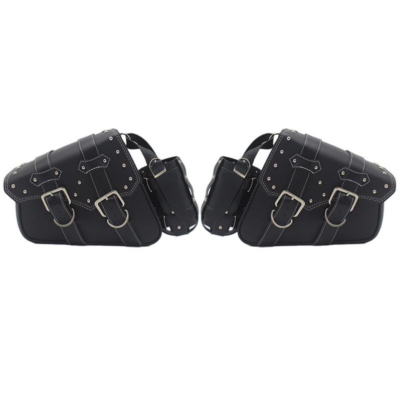 Waterproof Anti-Theft Retro Leather Saddlebags for Chunfeng & Hishih Motorcycles