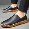 Plus Size Men's Leather Shoes Simple Oxford Sole Casual Shoes Comfortable Soft Sole Lightweight Non-Slip Loafers 2026 New