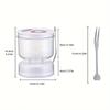 Kitchen Fermentation Jar with Pickle and Olive Fork Strainer Jar Hourglass Jar Strainer Flip Pickle Container for Food Storage
