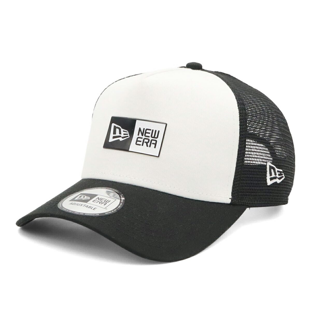 

New Era Box Logo Mesh Free 940AFTR Box NER36C3348 9FORTYA-Frame Cap, White/Black, Size, TPU, White/Black, 14388653,