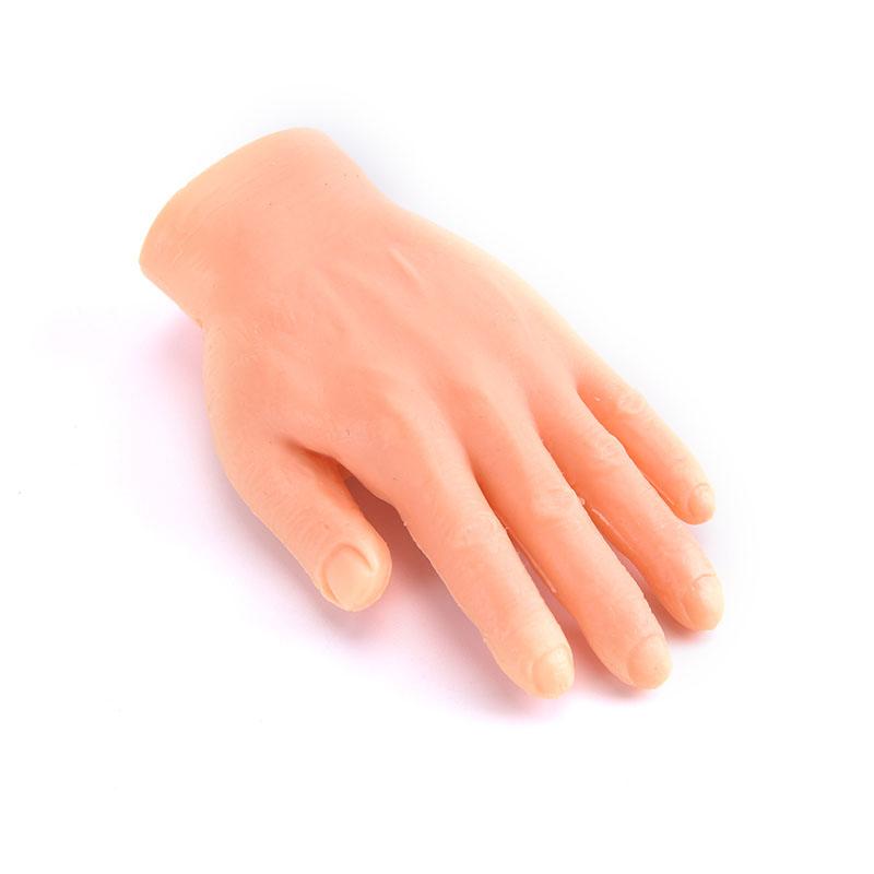 1Pair Cat Funny Massage Little Finger Gloves Fake Human Hand For Cat Kitty Cat