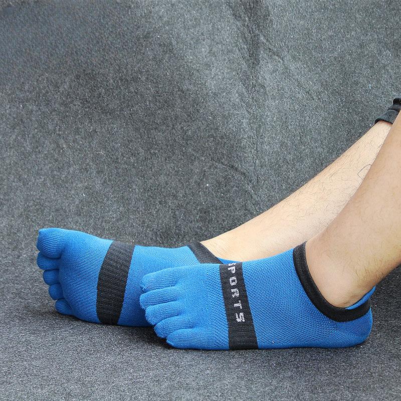 Men's Cotton Thread Five-toe Sports Toe Socks, Summer Thin Split-toe Socks, Five Toes
