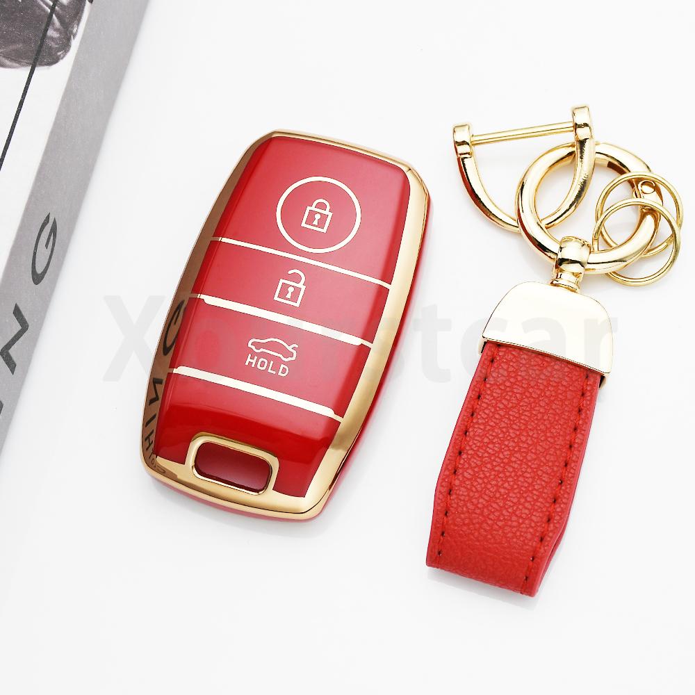 3 Button Tpu Auto Fob Holder Shell Keyless Car Smart Key Cover Case For Kia Optima Sorento Niro Soul Kx3 Kx5 K3S Rio Ceed Cerato