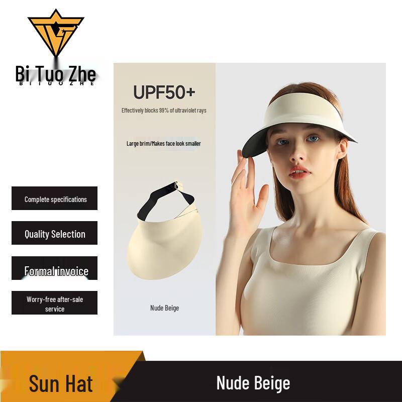 Складная солнцезащитная шляпа-козырек для взрослых One Size