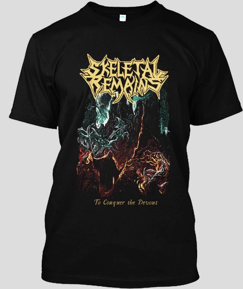 SKELETAL REMAINS - to Conquer the Devout Logo Mens Black Tshirt Size S 5XL Unisex T-Shirt XL