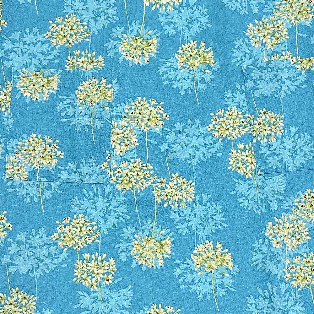 [Salonge] Hanae Mori Stylish Sleeveless Apron (Blue) Agapanthus