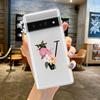 For Google Pixel 10 Pro 10A Phone Case Pixel 9 Pro XL Pixel 8 Pro 9A 8A 7A 7 6A 6 Pro Soft TPU Cover Flower Letters S