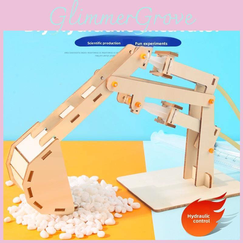 Stem Education Hydraulic Excavator Kit For Kids Diy Science Toy For Elementary Students