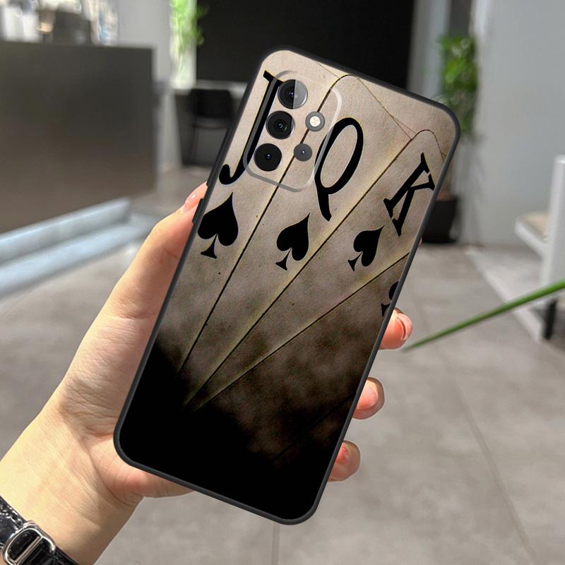 POKER PLAYING CARDS Case For Samsung Galaxy A22 A32 A52 A15 A16 A05 A26 A36 A56 A53 A33 A13 A34 A54 A14 A35 A55