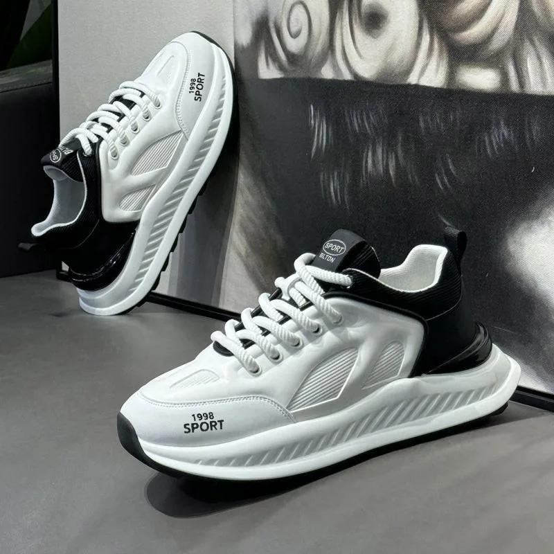 Fashion 2025 Cool Summer Men's Shoes Breathable Versatile Casual White Shoes Sports Flat Board Shoes Trendy Shoe for Men